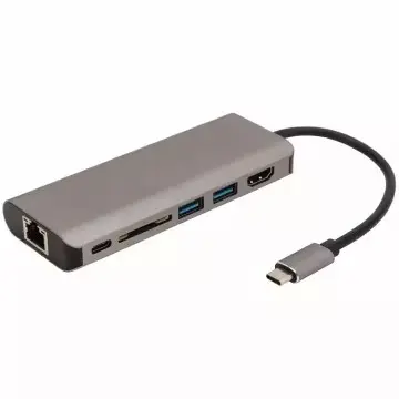 8 in 1Multi-Functional USB Hub With 4K Ult...