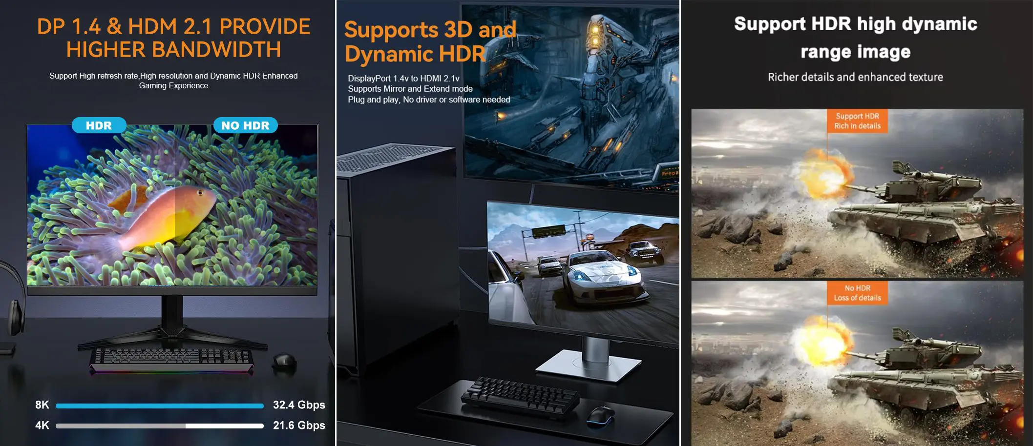 8K Display Port 166r