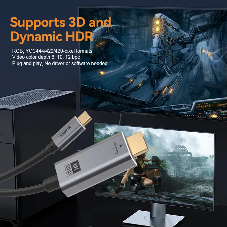 USB-C to 8K 60Hz HDMI