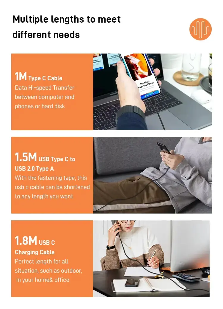 USB Type-A to Type-C Cable