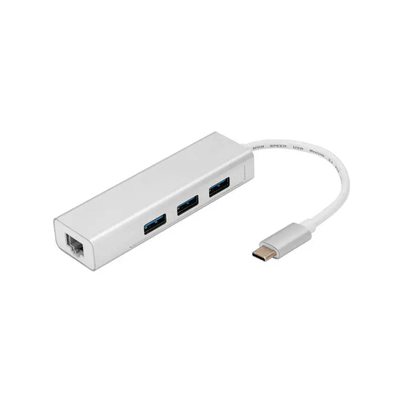 Aluminum USB Type C to Gigabit Ethernet+3 port USB 3.0 Hub (3).jpg