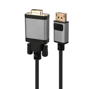 Aluminum Male DisplayPort to Male VGA Cabl...