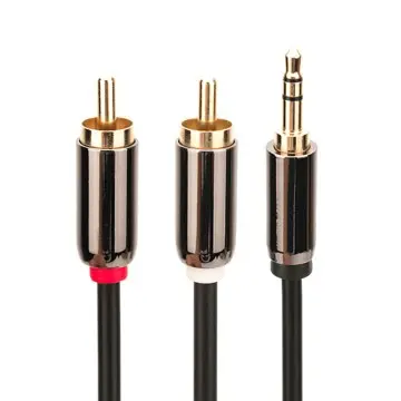 Gold Plated AUX 3.5mm Plug To 2*RCA Plug S...
