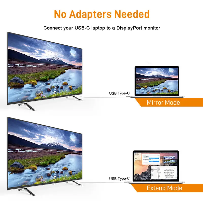 Type C to 4K Displayport Cable